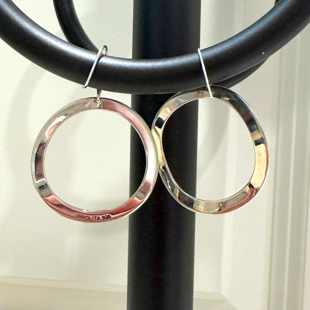Ippolita Classico Wavy Circle Drop Earrings